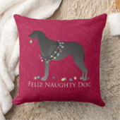 スコティッシュデアハウンドフェリズいけなドッグクリスマス クッション (ブランケット)