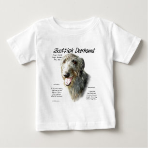 スコティッシュデアハウンド歴史デザイン ベビーTシャツ