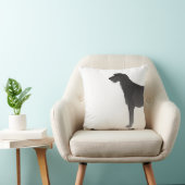 スコティッシュデアーハウンドの基本的な犬の品種のシルエット クッション (椅子)