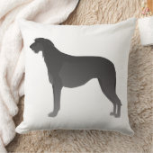スコティッシュデアーハウンドの基本的な犬の品種のシルエット クッション (ブランケット)