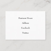 スコティッシュディアインハイランドグレンプリント 名刺 (裏面)