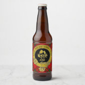 スコティッシュトーストバラとシスルオンタータンチェック ビールラベル (正面)