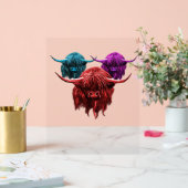 スコティッシュハイカラフルランドカウハクラシックルドTシー アクリルサイン (ウェディング)