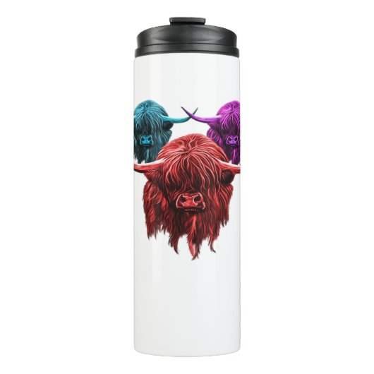 スコティッシュハイカラフルランドカウハクラシックルドTシー タンブラー (正面)