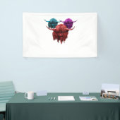 スコティッシュハイカラフルランドカウハクラシックルドTシー 横断幕 (トレードショー)