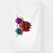 スコティッシュハイカラフルランドカウハクラシックルドTシー 横断幕 (縦)