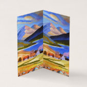 スコティッシュハイランズの名刺を折りたたんだ 名刺 (内部)