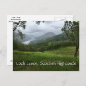 スコティッシュハイランズの西海岸に位置するローチ・レヴェン・ビスタ ポストカード (正面/裏面)