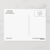 スコティッシュハイランズの西海岸に位置するローチ・レヴェン・ビスタ ポストカード (裏面)