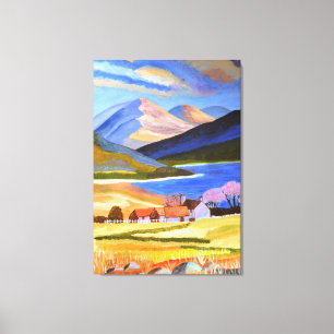 スコティッシュハイランズキャンバスアート キャンバスプリント