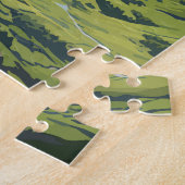 スコティッシュハイランズスコットランド旅行ヴィンテージ ジグソーパズル (側面)