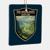 スコティッシュハイランズスコットランド旅行ヴィンテージ セラミックオーナメント (右)