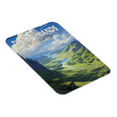 スコティッシュハイランズスコットランド旅行ヴィンテージ マグネット (右側)