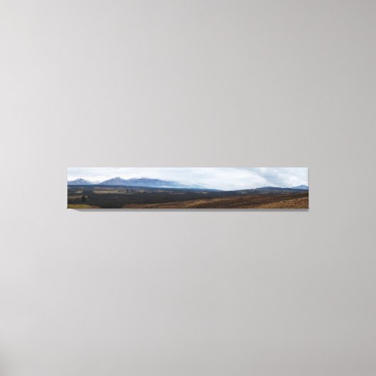 スコティッシュハイランズパノラマ キャンバスプリント (正面)