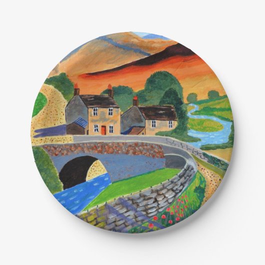 スコティッシュハイランズ2紙プレート ペーパープレート (正面)