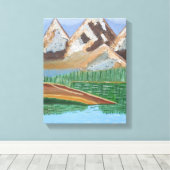 スコティッシュハイランズ3キャンバス キャンバスプリント (インサイチュ (ウッドフロア))