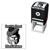 スコティッシュハイランダークランMacFarlaneインクスタンプ セルフインキングスタンプ (インサイチュ)