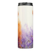 スコティッシュハイランドカウカーフパープルワイルドフラワー タンブラー (裏面)