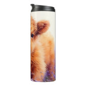 スコティッシュハイランドカウカーフパープルワイルドフラワー タンブラー (回転右)