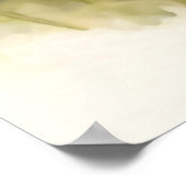 スコティッシュハイランドカウカーフパープルワイルドフラワー ポスター (角)