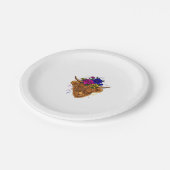 スコティッシュハイランドカウキャトルカウウイスパーラー農業 ペーパープレート (アングル)