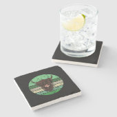 スコティッシュハイランドカウグ ストーンコースター (横)