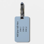 スコティッシュハイランドカウグ ラゲッジタグ (裏面縦)