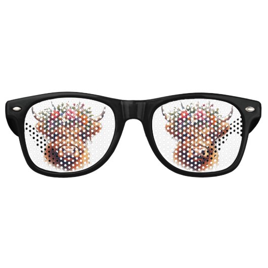 スコティッシュハイランドカウサングラス レトロサングラス (正面)