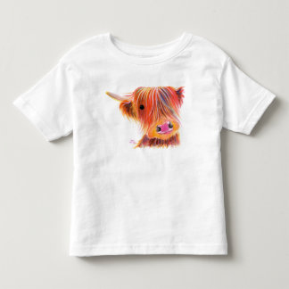 スコティッシュハイランドカウズ「SWEET SATSUMA」by Shirley トドラーTシャツ
