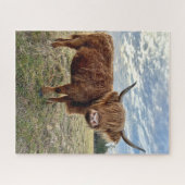 スコティッシュハイランドカウファームフィールド ジグソーパズル (横)