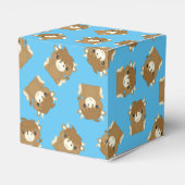 スコティッシュハイランドカウベビーシャワーブルー フェイバーボックス (裏面サイド)