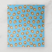 スコティッシュハイランドカウベビーシャワーブルー プレイスカード (内部開封)