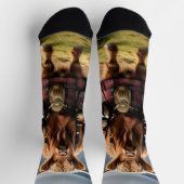 スコティッシュハイランドカウベーパイパー、クルーソックス ソックス (上部)