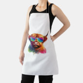 スコティッシュハイランドカラフル牛 エプロン (インサイチュ)