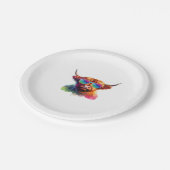 スコティッシュハイランドカラフル牛 ペーパープレート (アングル)