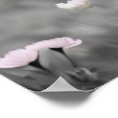 スコティッシュハイランドカーフベビーカウソフト白黒 ポスター (角)