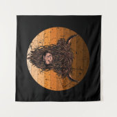 スコティッシュハイランドキャトル タペストリー (正面(横))