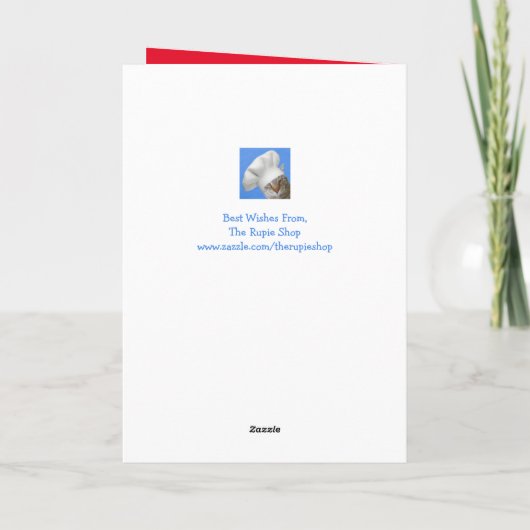 スコティッシュハイランドステアクリスマスおもしろい シーズンカード (裏面)