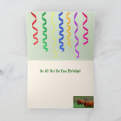 スコティッシュハイランドステアパーティー誕生日 カード (内部)