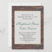 スコティッシュハイランドフェスティバルアンティークマッエレガントプ 招待状 (裏面)