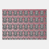 スコティッシュハイランドブルイラストレーション ラッピングペーパーシート (正面2)