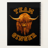 スコティッシュハイランド祝牛チームジンジャー プランナー手帳 (裏面)