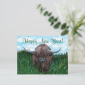 スコティッシュハイランド絵画カウズ シーズンポストカード (スタンド正面)