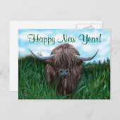 スコティッシュハイランド絵画カウズ シーズンポストカード (正面/裏面)