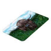 スコティッシュハイランド絵画カウズ マグネット (左側)