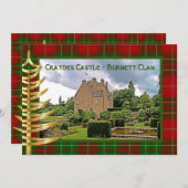 スコティッシュバーネットクラン、金ゴールドツリーホリデーカード シーズンカード (正面/裏面)