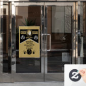 スコティッシュバーンズナイトディナー招待状 ウィンドウサイン (オフィスドア)