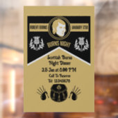 スコティッシュバーンズナイトディナー招待状 ウィンドウサイン (シート2)