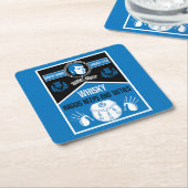 スコティッシュバーンズナイト スクエアペーパーコースター (アングル)