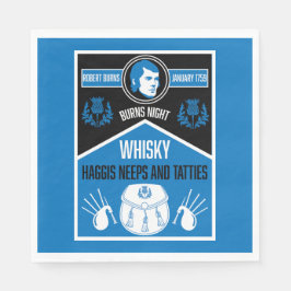 スコティッシュバーンズナイト スタンダードランチョンナプキン